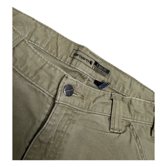 CARHARTT Rugged Flex Canvas Work Designer Casual Pants Mens 34x30 - Picture 4 of 6